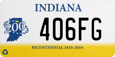 IN license plate 406FG