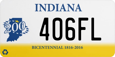 IN license plate 406FL