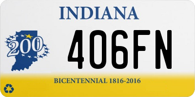 IN license plate 406FN