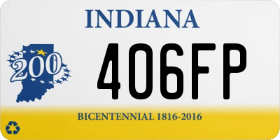 IN license plate 406FP