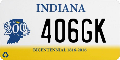 IN license plate 406GK