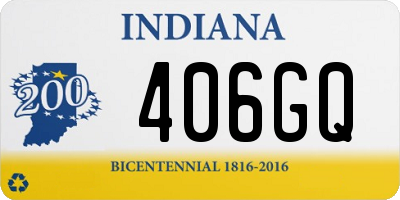 IN license plate 406GQ