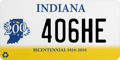 IN license plate 406HE