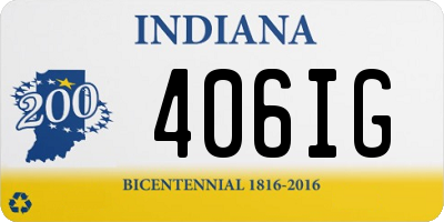 IN license plate 406IG