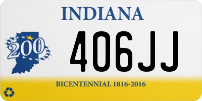 IN license plate 406JJ