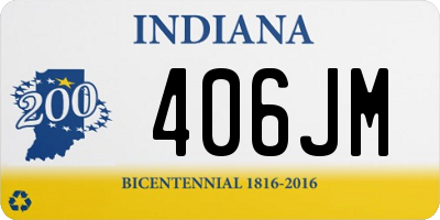 IN license plate 406JM