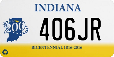 IN license plate 406JR