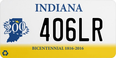 IN license plate 406LR