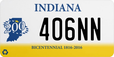 IN license plate 406NN