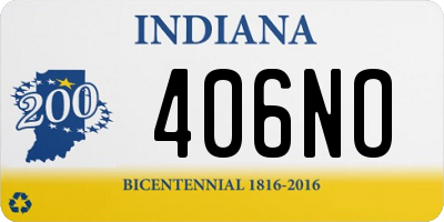 IN license plate 406NO
