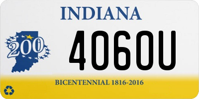 IN license plate 406OU