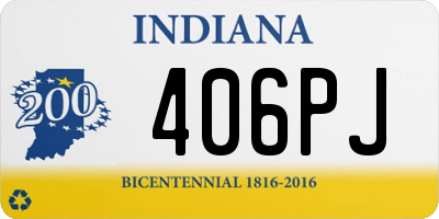 IN license plate 406PJ