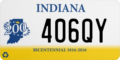 IN license plate 406QY