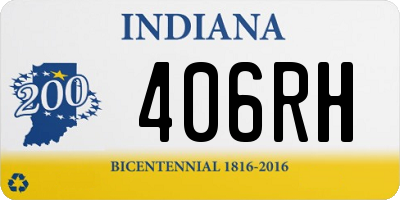 IN license plate 406RH