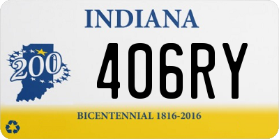 IN license plate 406RY