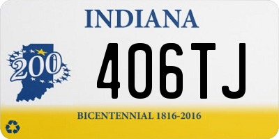 IN license plate 406TJ