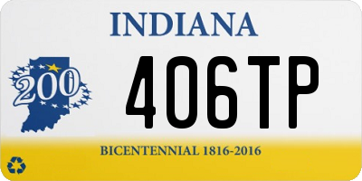 IN license plate 406TP