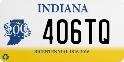 IN license plate 406TQ