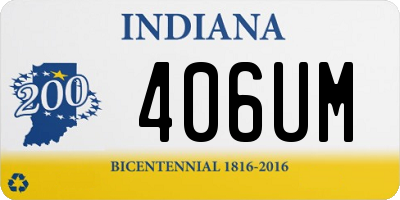 IN license plate 406UM