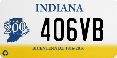 IN license plate 406VB