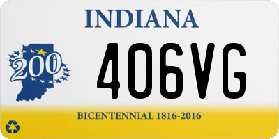 IN license plate 406VG