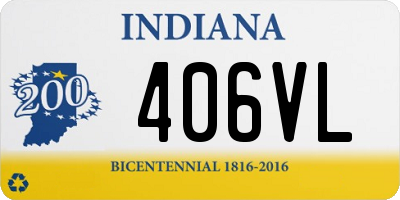 IN license plate 406VL