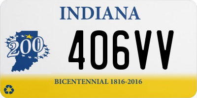 IN license plate 406VV