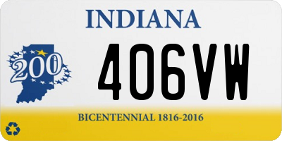 IN license plate 406VW