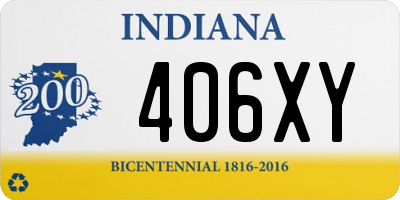 IN license plate 406XY