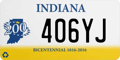 IN license plate 406YJ