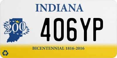 IN license plate 406YP