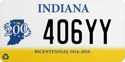 IN license plate 406YY