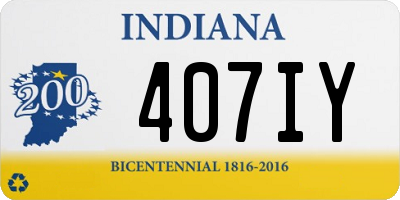 IN license plate 407IY