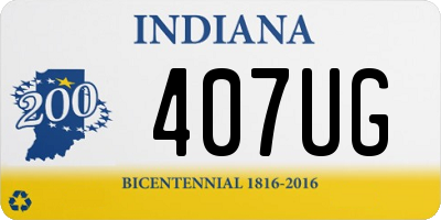 IN license plate 407UG