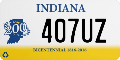 IN license plate 407UZ