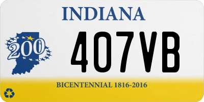 IN license plate 407VB