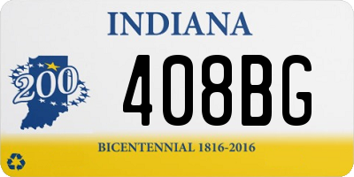 IN license plate 408BG