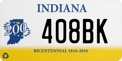 IN license plate 408BK