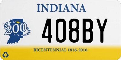 IN license plate 408BY