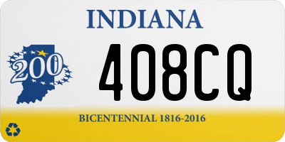 IN license plate 408CQ