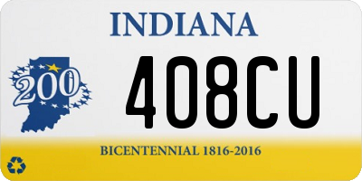 IN license plate 408CU