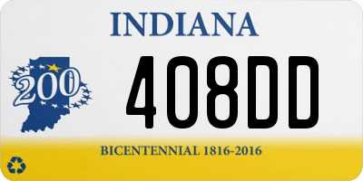 IN license plate 408DD