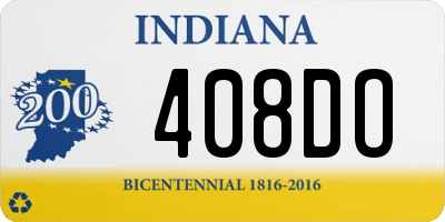 IN license plate 408DO
