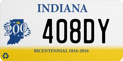 IN license plate 408DY