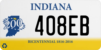 IN license plate 408EB