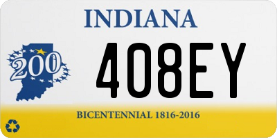 IN license plate 408EY