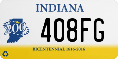 IN license plate 408FG