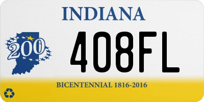 IN license plate 408FL