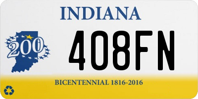 IN license plate 408FN