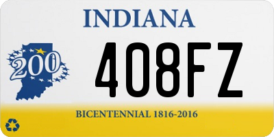 IN license plate 408FZ